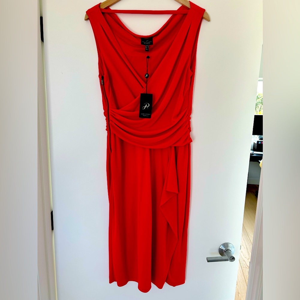 Adrianna Papel Red Dress, size 10 NWT